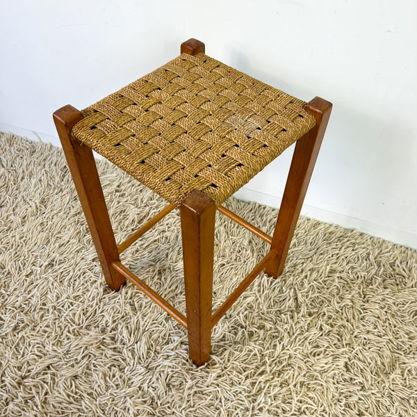TALL WOVEN STOOL