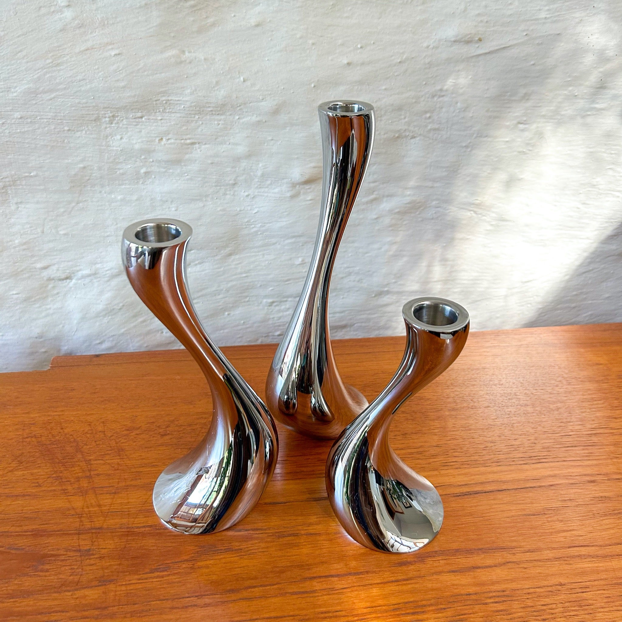 Georg Jensen Cobra Candle Holder Trio Mixed At Clifford Ward Blog