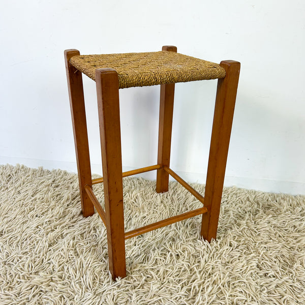 TALL WOVEN STOOL