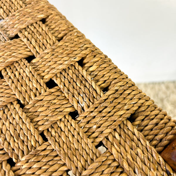 TALL WOVEN STOOL