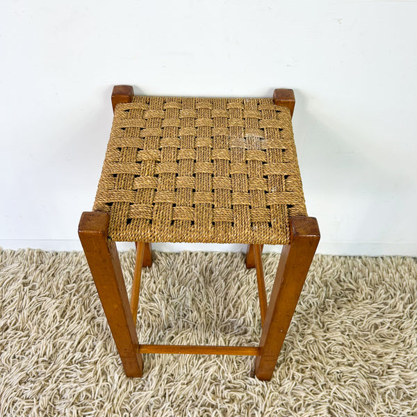 TALL WOVEN STOOL