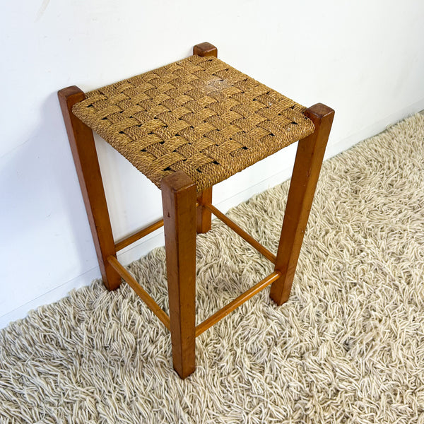TALL WOVEN STOOL