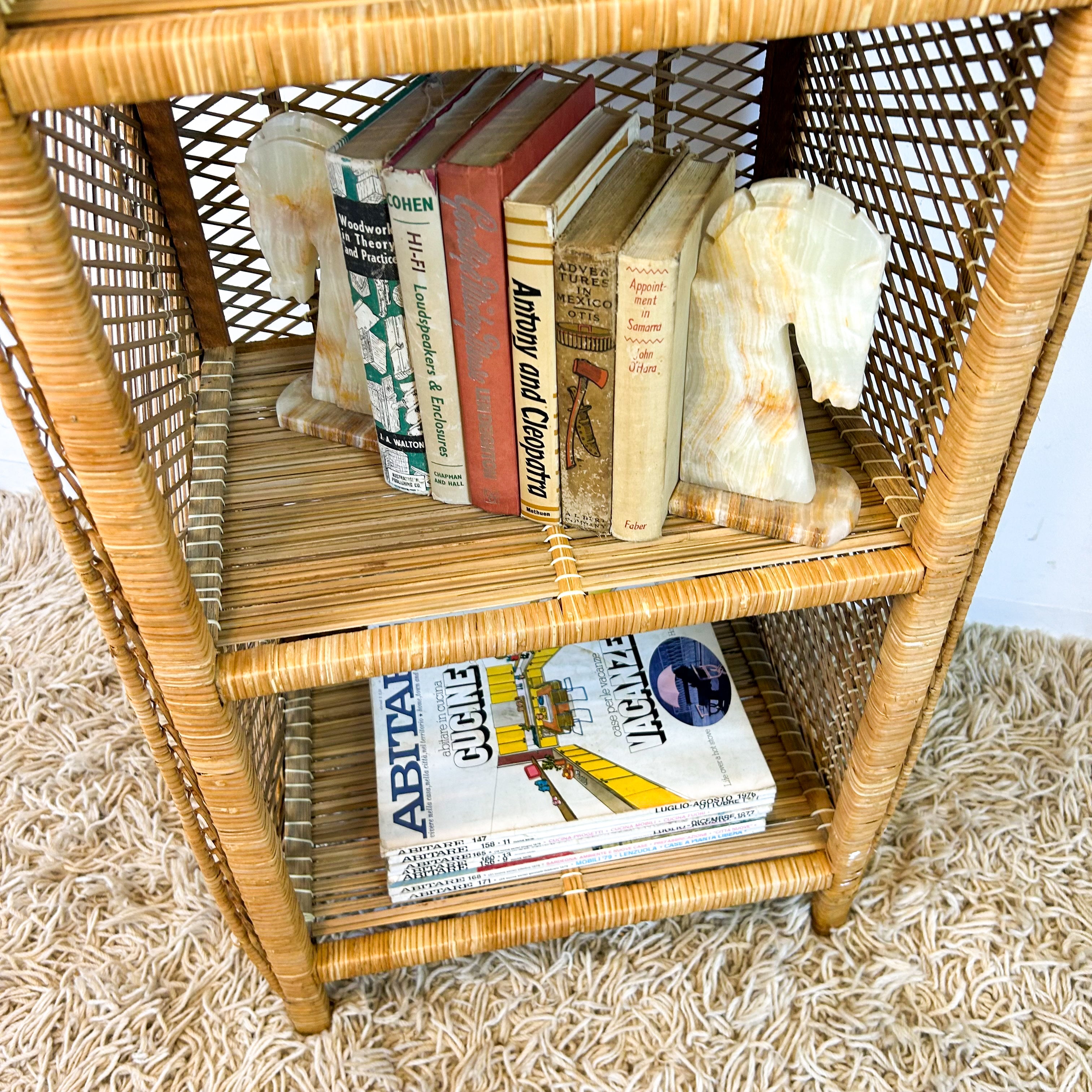 CANE HUTCH BOOKSHELF - HEY JUDE WORKSHOP • Vintage furniture & objects Melbourne