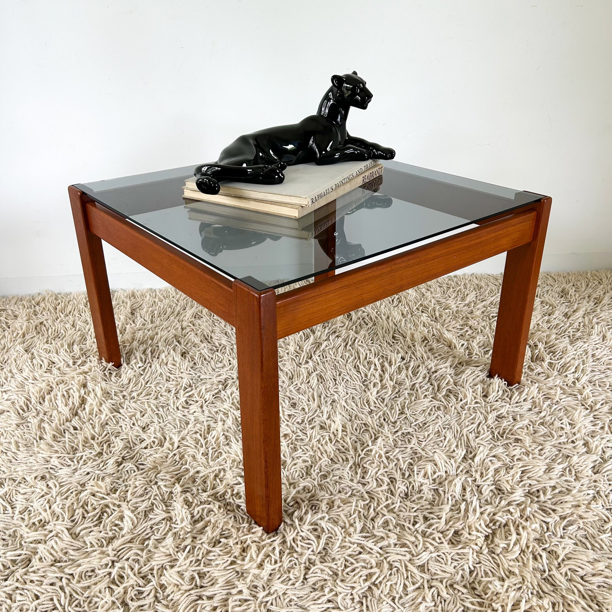 SMOKY GLASS COFFEE TABLE