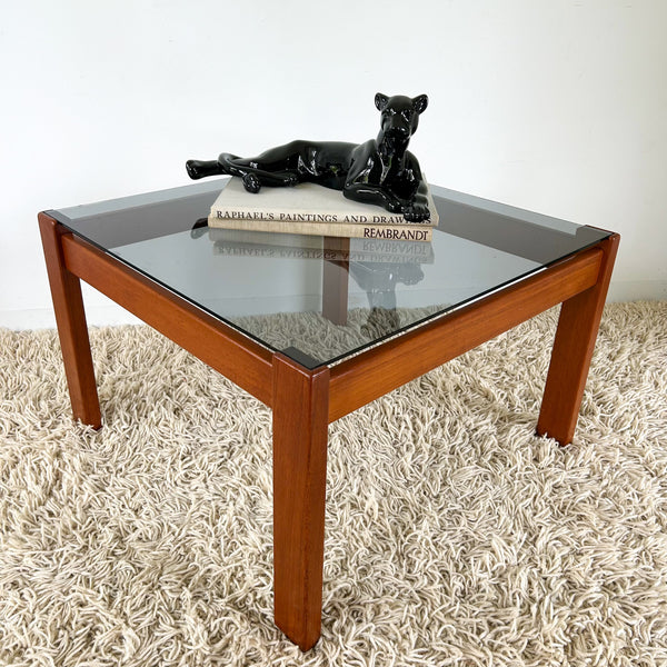 SMOKY GLASS COFFEE TABLE