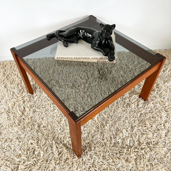 SMOKY GLASS COFFEE TABLE