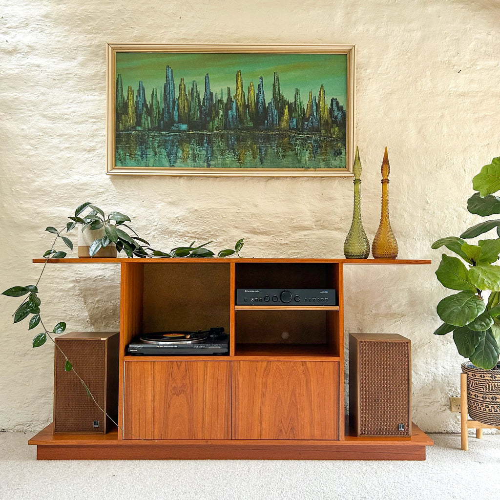 TEAK STEREO CABINET
