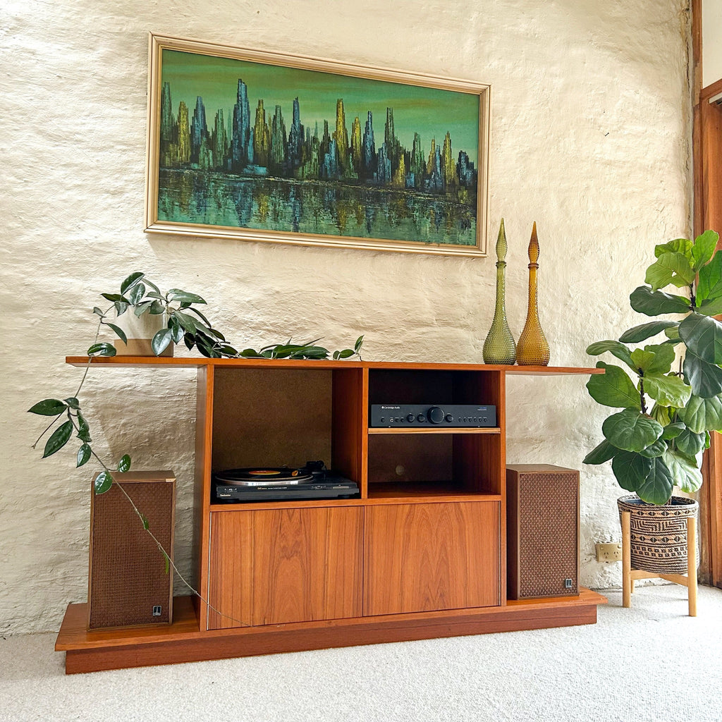TEAK STEREO CABINET