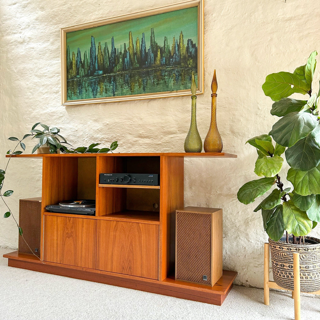 TEAK STEREO CABINET