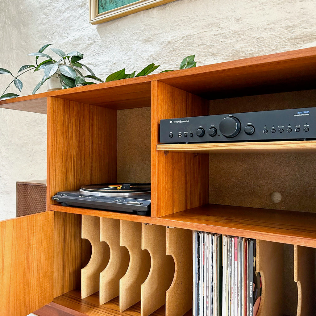 TEAK STEREO CABINET
