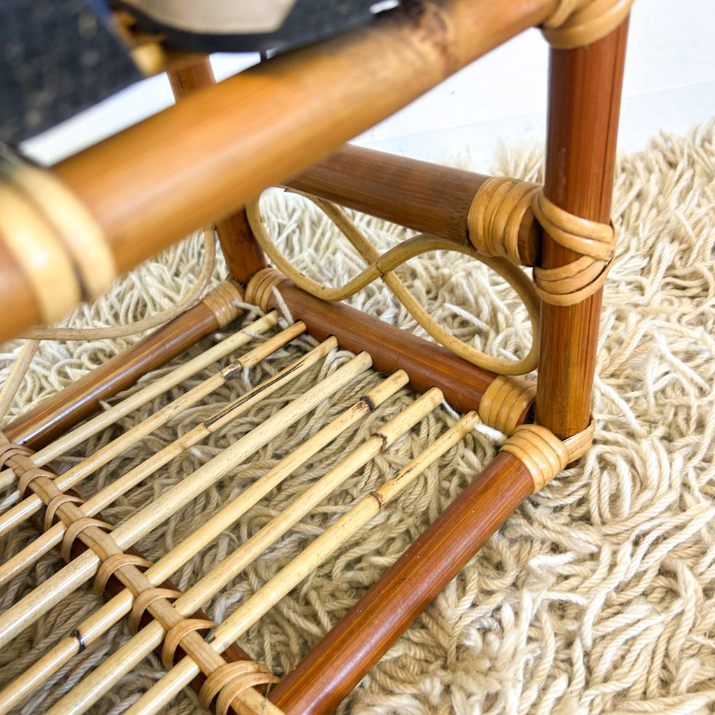 CANE SHOE RACK / SHELVES