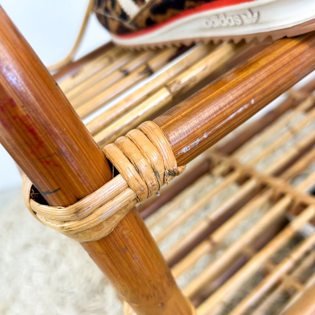 CANE SHOE RACK / SHELVES