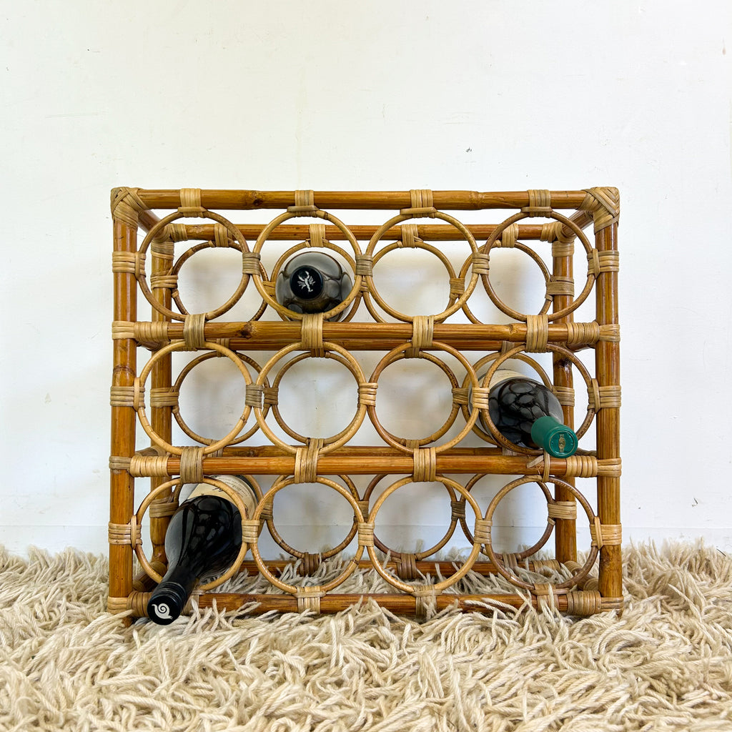 CANE WINE RACK