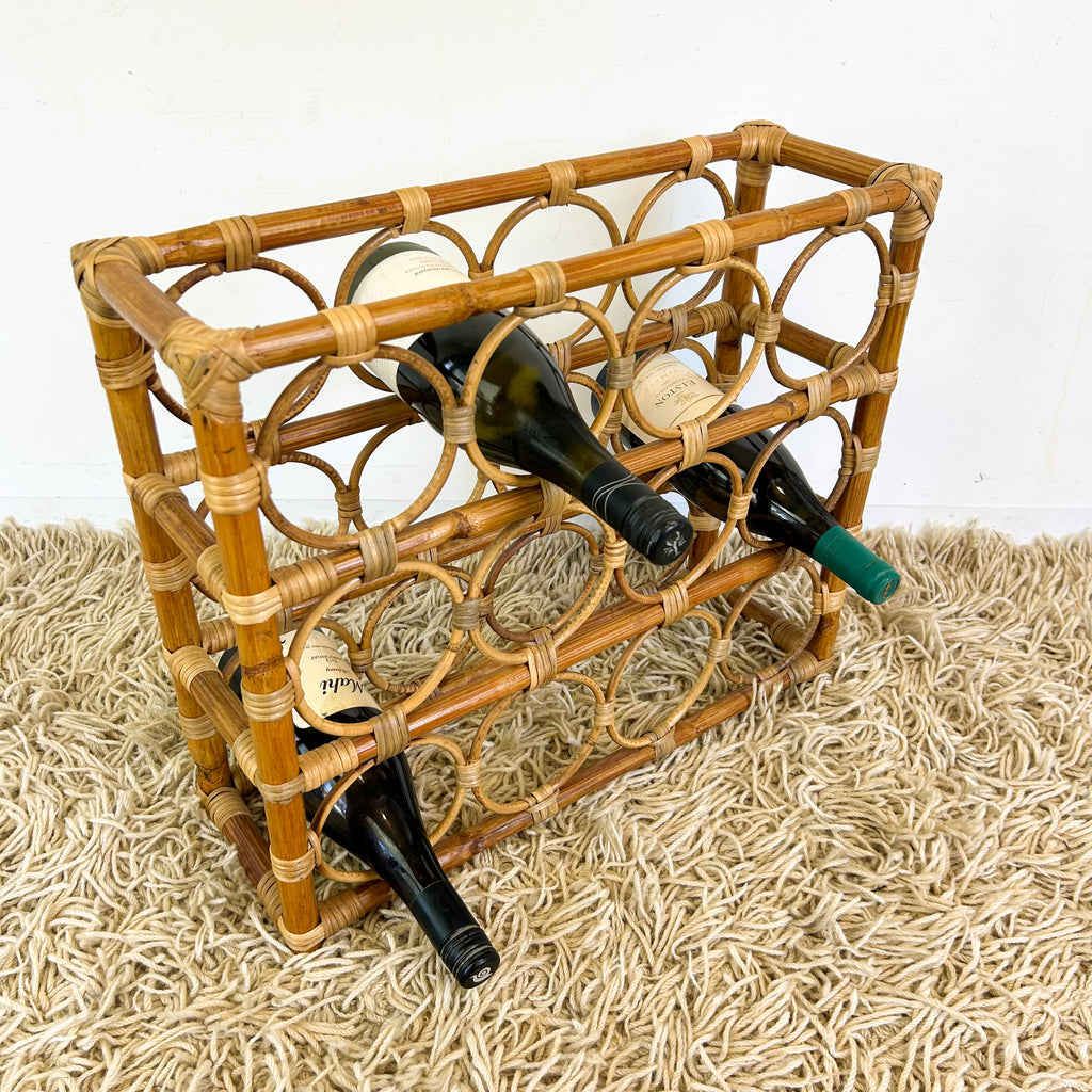 CANE WINE RACK