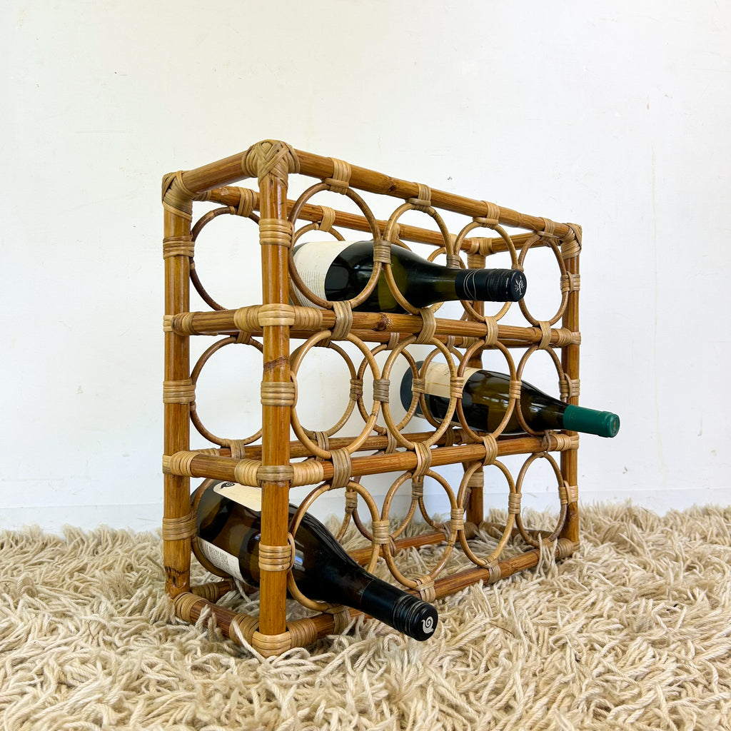 CANE WINE RACK