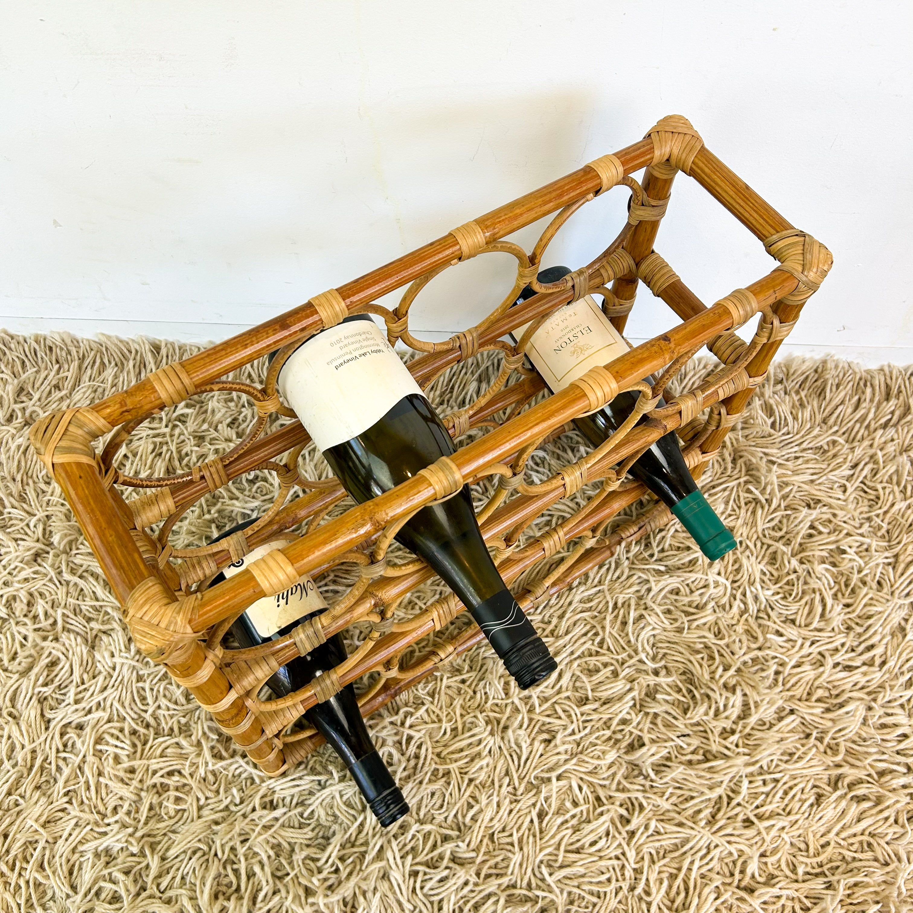 CANE WINE RACK