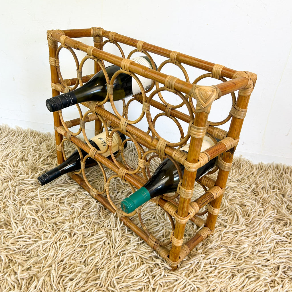 CANE WINE RACK