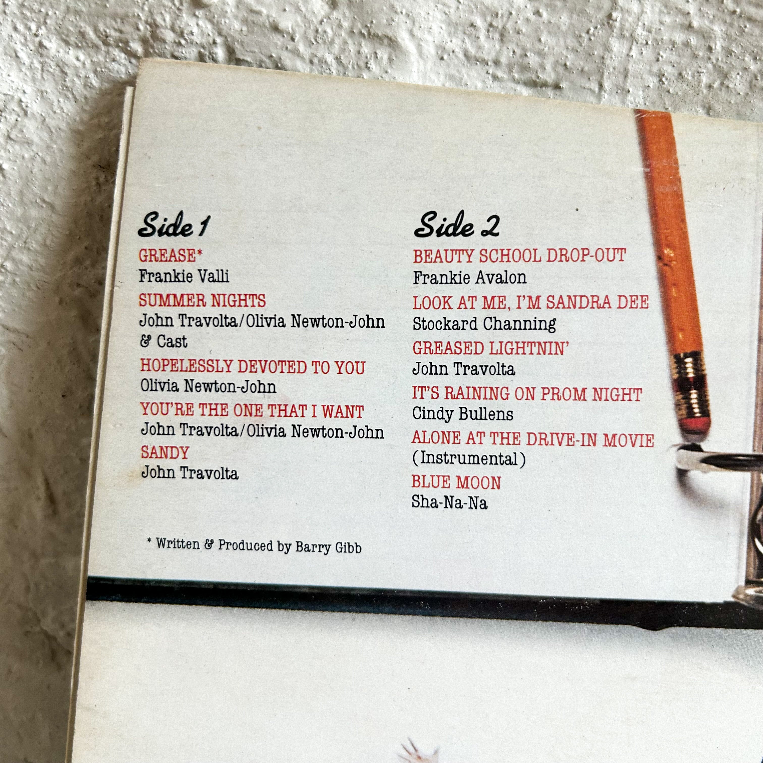 GREASE - ORIGINAL SOUNDTRACK - HEY JUDE WORKSHOP • Vintage furniture & objects Melbourne