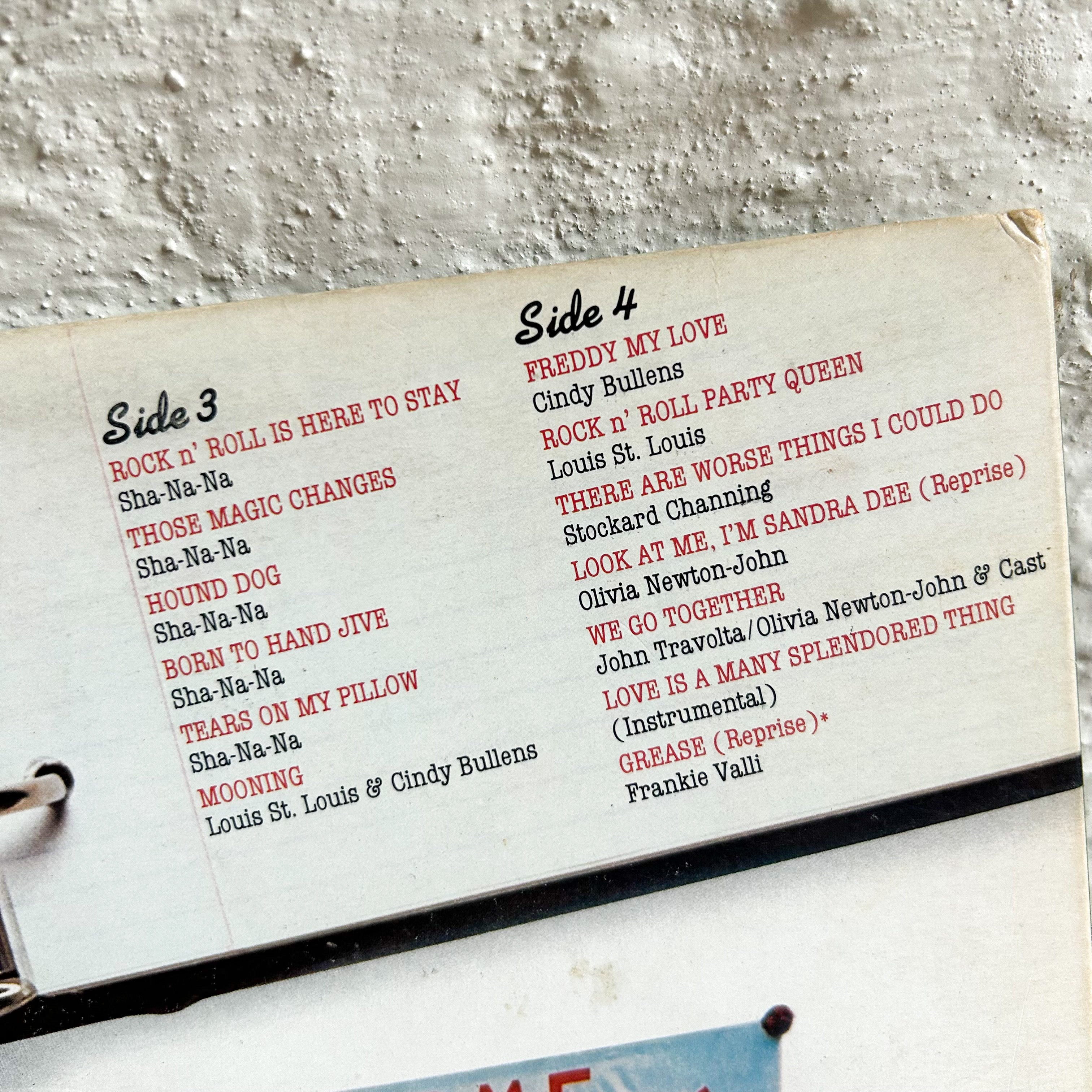 GREASE - ORIGINAL SOUNDTRACK - HEY JUDE WORKSHOP • Vintage furniture & objects Melbourne
