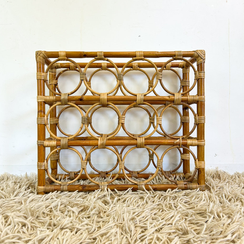CANE WINE RACK