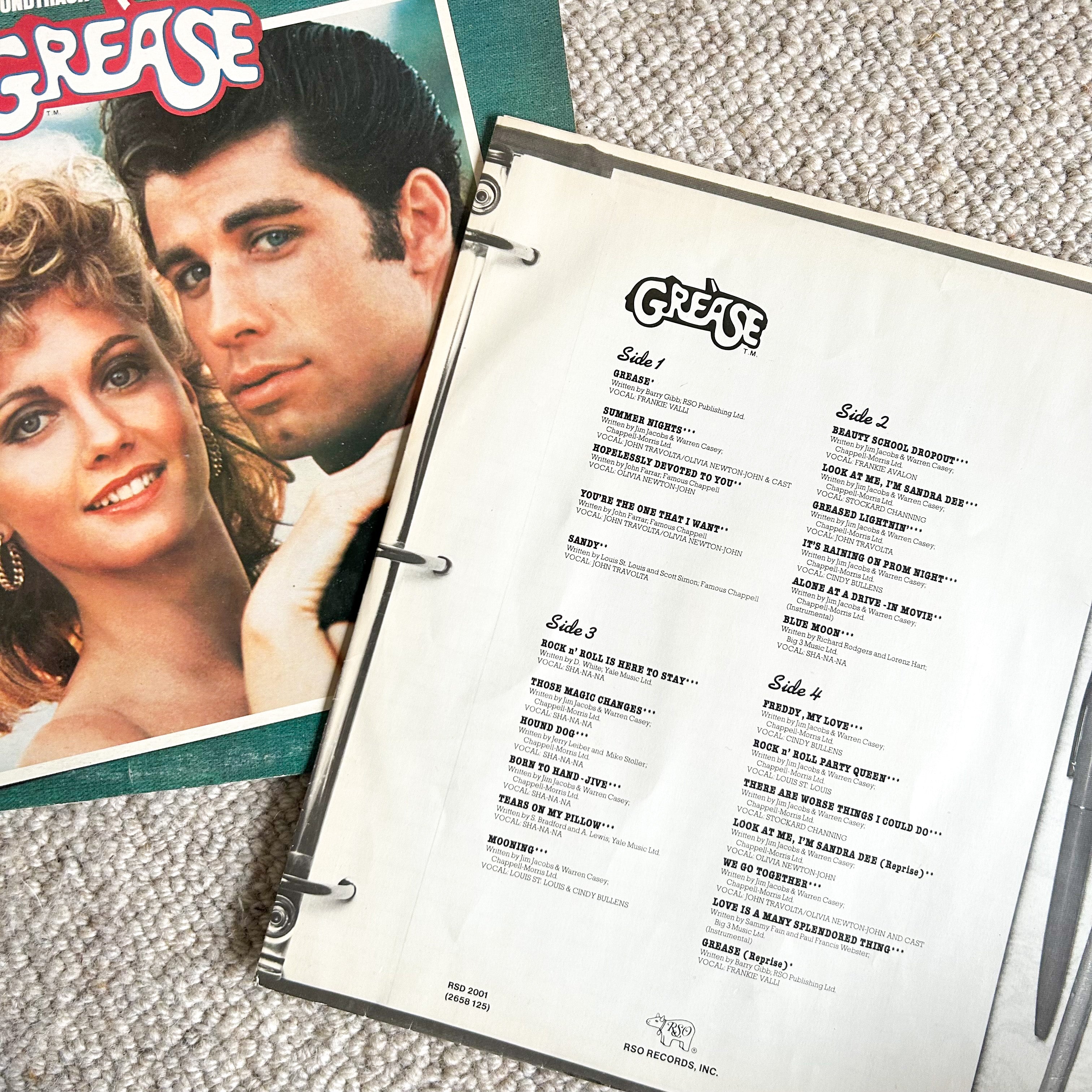 GREASE - ORIGINAL SOUNDTRACK - HEY JUDE WORKSHOP • Vintage furniture & objects Melbourne