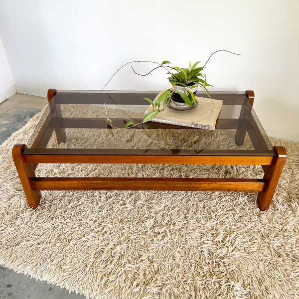 SMOKY GLASS COFFEE TABLE