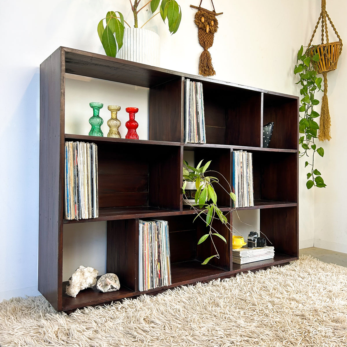 VINYL STORAGE BOOKCASE - HEY JUDE WORKSHOP • Vintage furniture & objects Melbourne