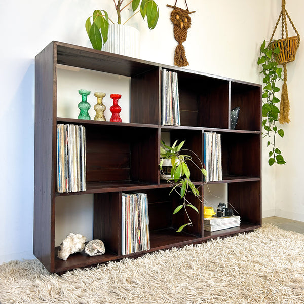 VINYL STORAGE BOOKCASE - HEY JUDE WORKSHOP • Vintage furniture & objects Melbourne