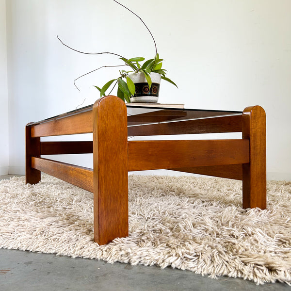 SMOKY GLASS COFFEE TABLE