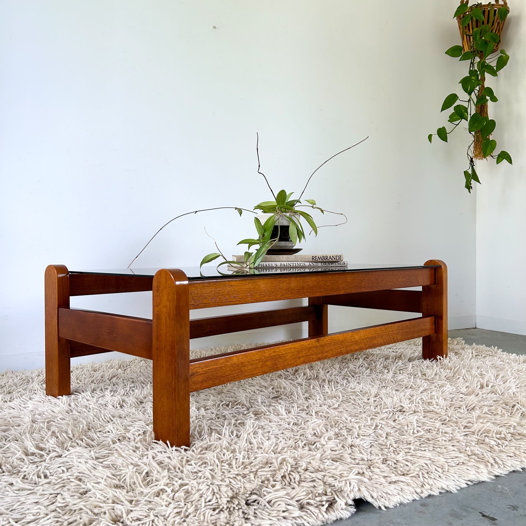 SMOKY GLASS COFFEE TABLE