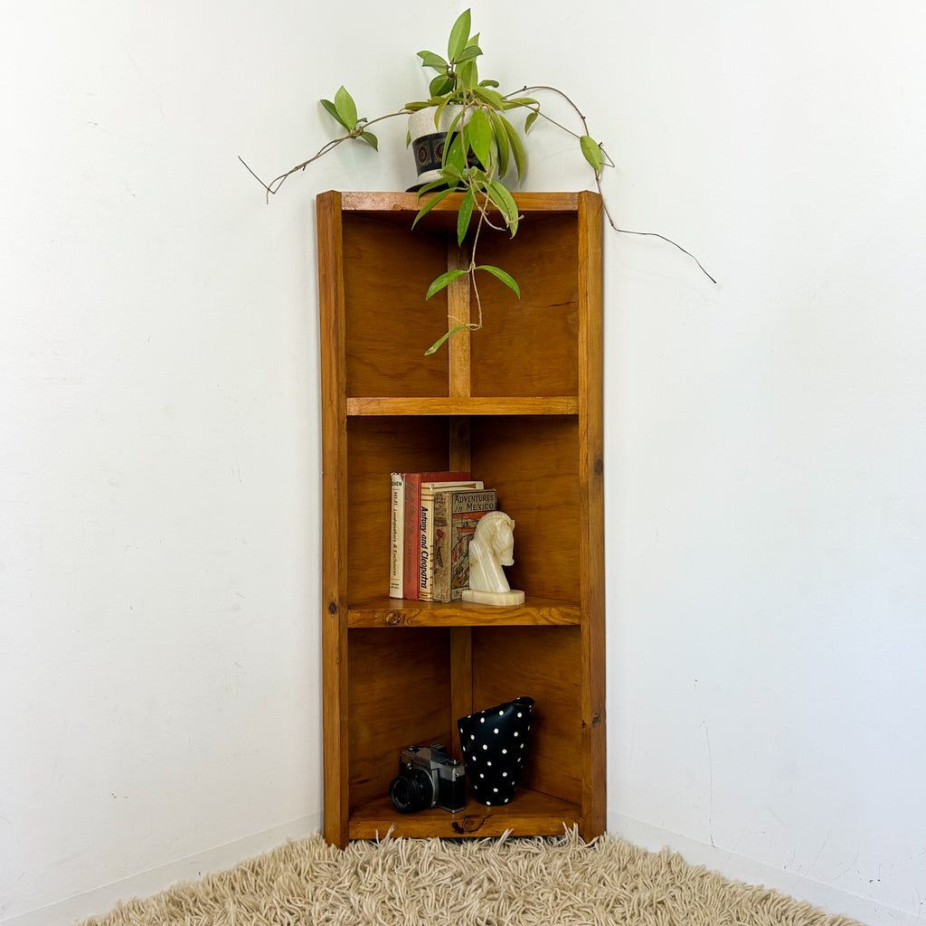 CORNER SHELVING UNIT - HEY JUDE WORKSHOP • Vintage furniture & objects Melbourne