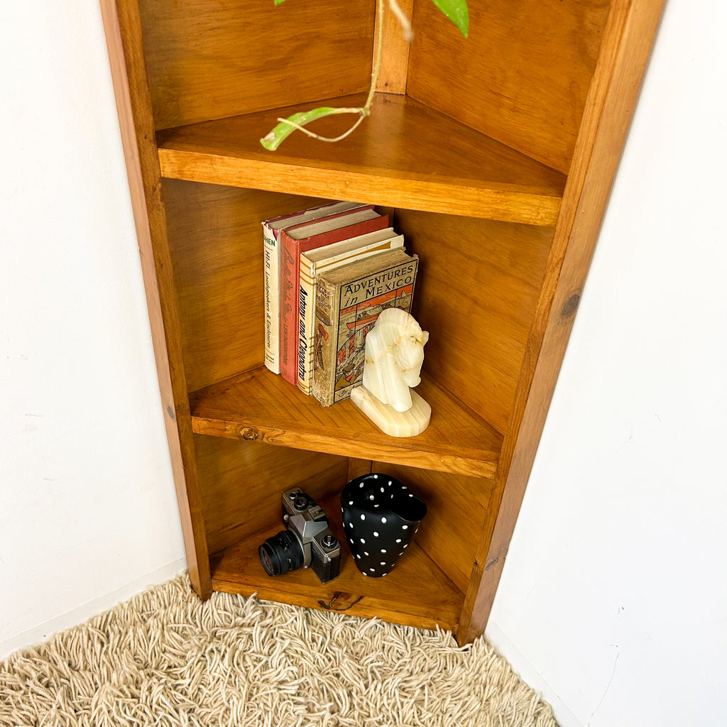 CORNER SHELVING UNIT - HEY JUDE WORKSHOP • Vintage furniture & objects Melbourne