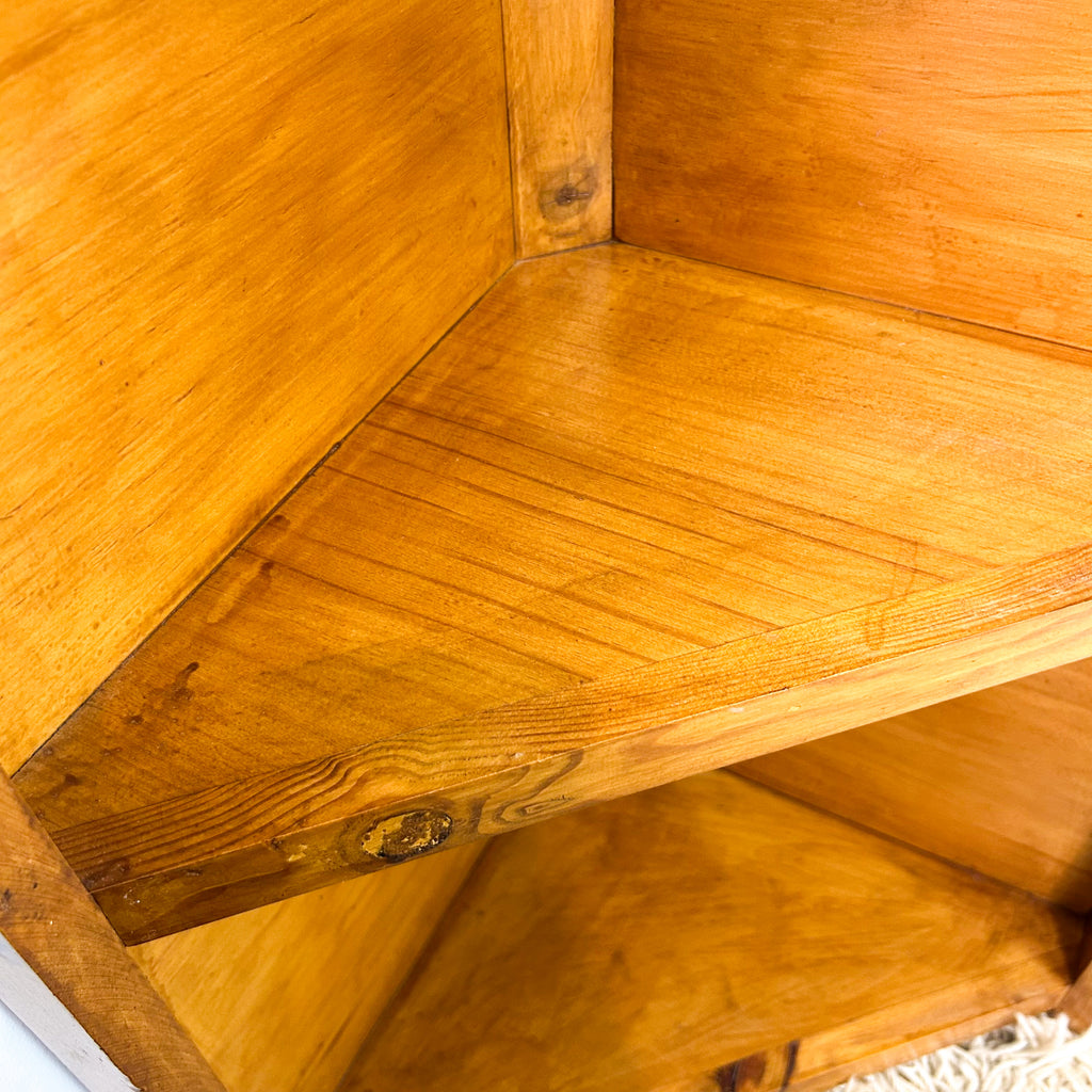 CORNER SHELVING UNIT - HEY JUDE WORKSHOP • Vintage furniture & objects Melbourne