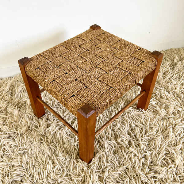 WOVEN TIMBER STOOL