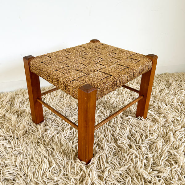 WOVEN TIMBER STOOL