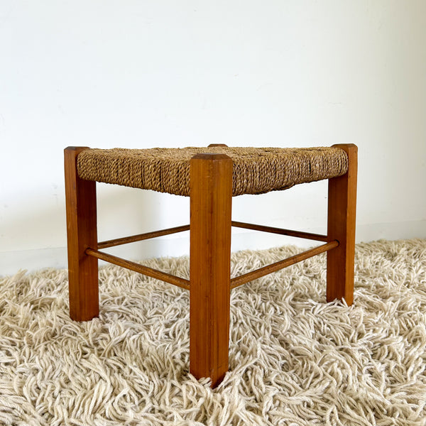 WOVEN TIMBER STOOL