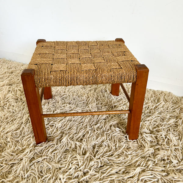 WOVEN TIMBER STOOL