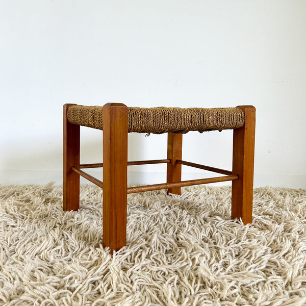 WOVEN TIMBER STOOL