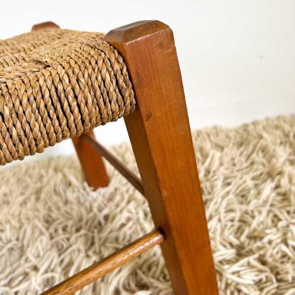 WOVEN TIMBER STOOL