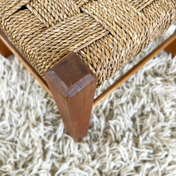 WOVEN TIMBER STOOL