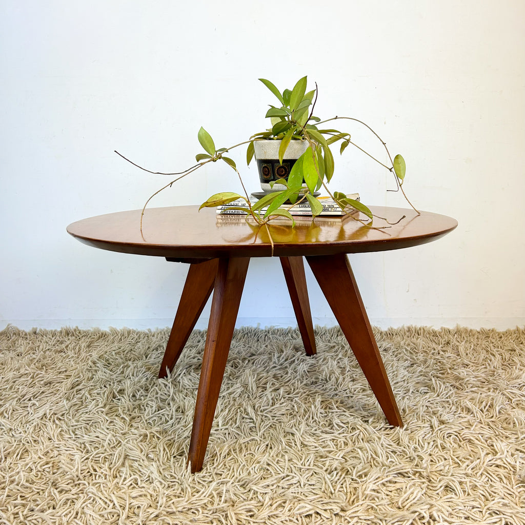 ROUND TIMBER COFFEE TABLE