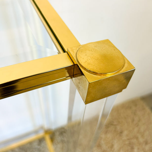 1970s GOLD ACRYLIC PEDESTALS - HEY JUDE WORKSHOP • Vintage furniture & objects Melbourne