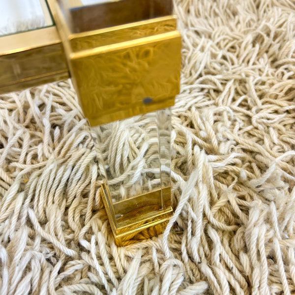 1970s GOLD ACRYLIC PEDESTALS - HEY JUDE WORKSHOP • Vintage furniture & objects Melbourne
