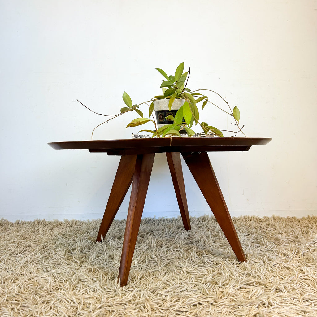 ROUND TIMBER COFFEE TABLE