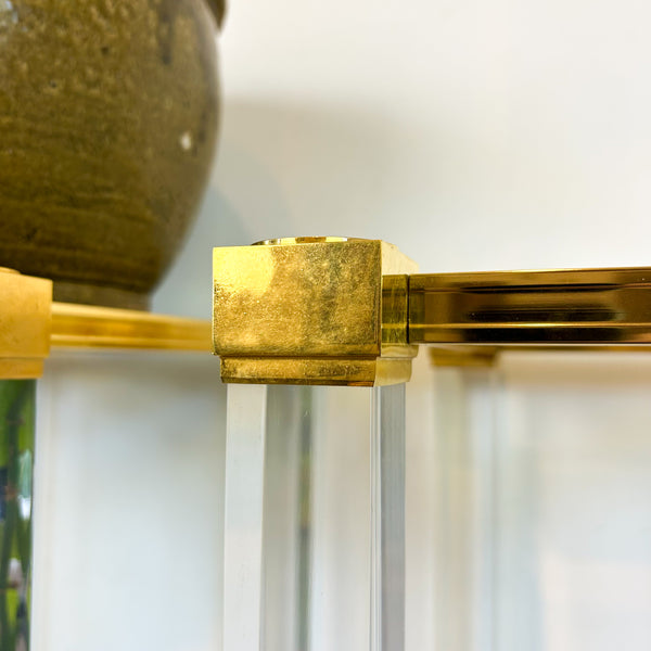 1970s GOLD ACRYLIC PEDESTALS - HEY JUDE WORKSHOP • Vintage furniture & objects Melbourne