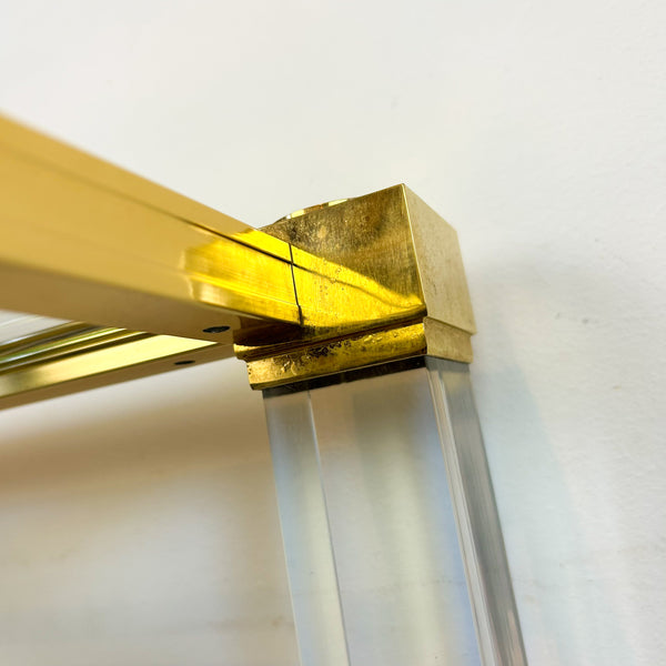 1970s GOLD ACRYLIC PEDESTALS - HEY JUDE WORKSHOP • Vintage furniture & objects Melbourne