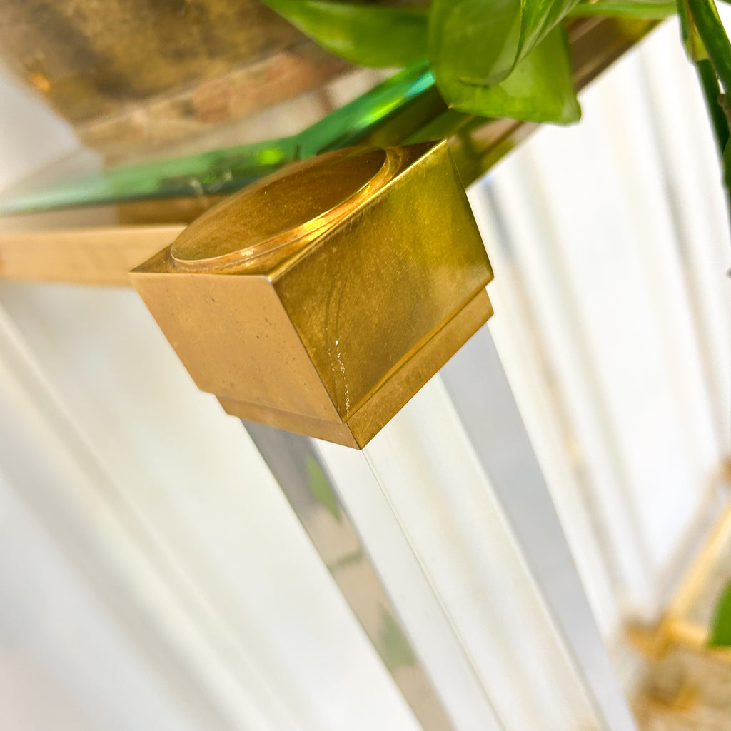 1970s GOLD ACRYLIC PEDESTALS - HEY JUDE WORKSHOP • Vintage furniture & objects Melbourne