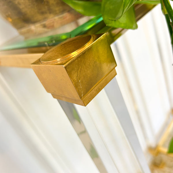 1970s GOLD ACRYLIC PEDESTALS - HEY JUDE WORKSHOP • Vintage furniture & objects Melbourne