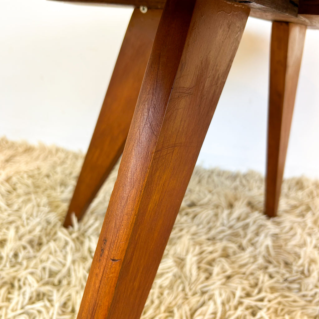 ROUND TIMBER COFFEE TABLE