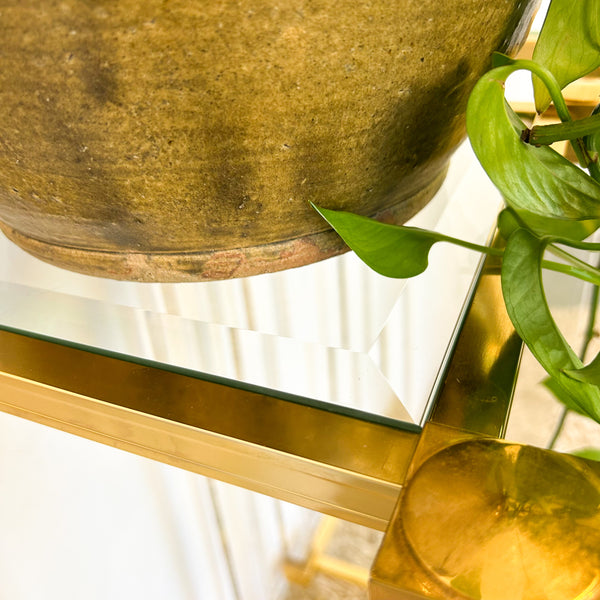 1970s GOLD ACRYLIC PEDESTALS - HEY JUDE WORKSHOP • Vintage furniture & objects Melbourne